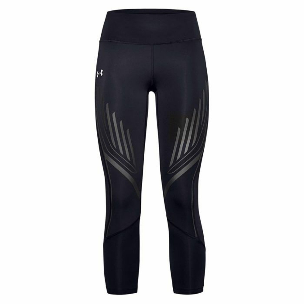 Under Armour Qualifier Speedpocket Graphic Crop Leggings, S